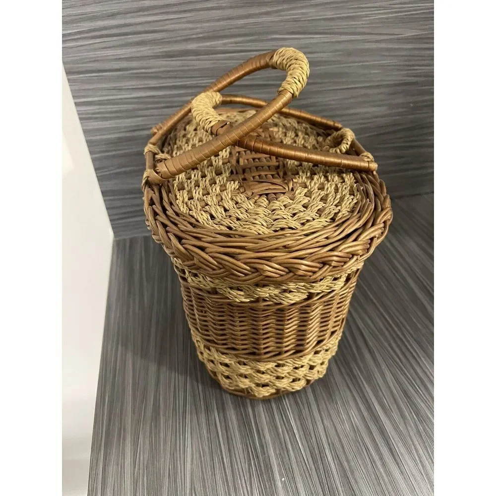 Antique Vintage French Wicker‎ Basket